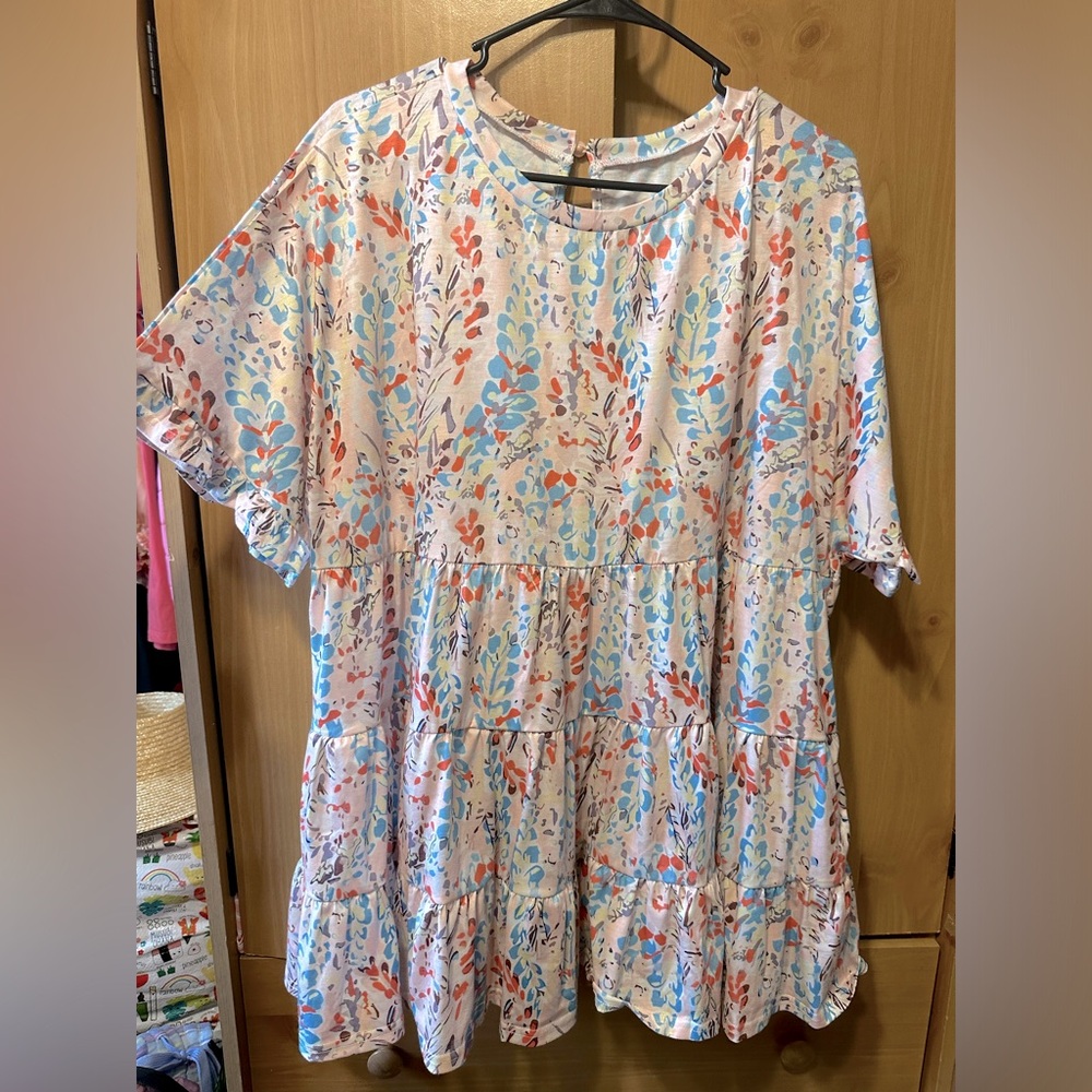 Plus size baby pink shirt